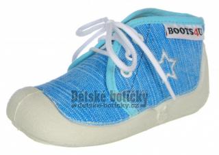 Boots4U T015A tyrkys textil hvězda 18
