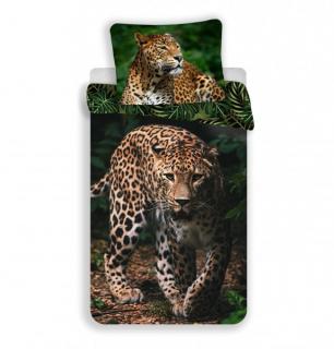 Jerry Fabrics povlečení Leopard Green 140x200 70x90