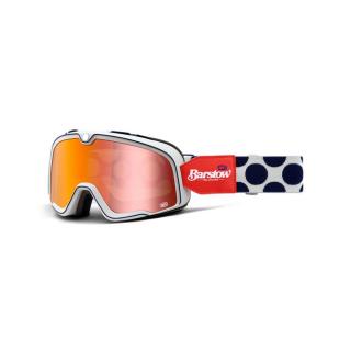 100% Barstow goggle Hayworth mirror red lens