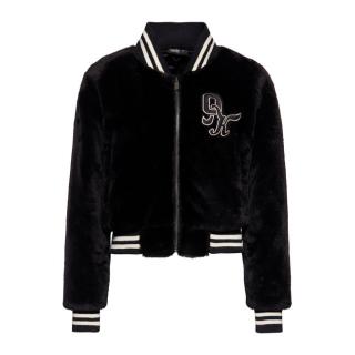 Dámská bunda Queen Kerosin Fur College lined jacket black Velikost: L