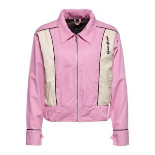 Dámská bunda Queen Kerosin Speedway Queens jacket old pink/white Velikost: XL