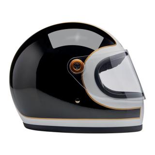 Helma Biltwell Gringo S helmet gloss white/black tracker Velikost: M