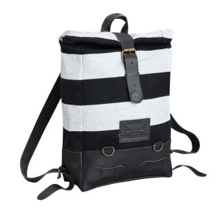 Holy Freedom backpack striped black/white