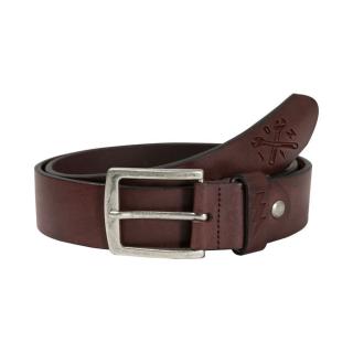 John Doe leather belt Cross Tool dark brown