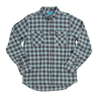 Košile Biltwell Pacific flannel shirt grey, agave, black Velikost: L