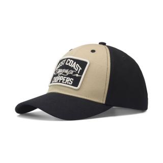 Kšiltovka WCC Motorcycle Co. 5-panel trucker cap black/sand