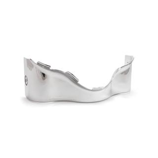 Lower outer Batwing fairing trim skirt. Chrome