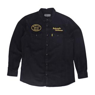 MCS Crew Denim shirt male black