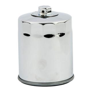 MCS, spin-on oil filter with top nut. Chrome