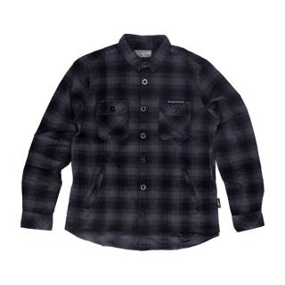 MCS Worker Flanel shirt black/grey