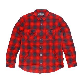 MCS Worker Flanel shirt red/grey