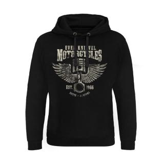 Mikina Evel Knievel Motorcycles Epic hoodie black Velikost: M
