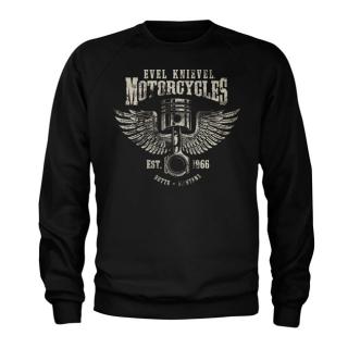 Mikina Evel Knievel Motorcycles sweatshirt black Velikost: 2XL