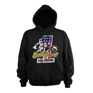 Mikina Evel Knievel No. 1 hoodie black Velikost: 2XL