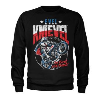 Mikina Evel Knievel Wheelie sweatshirt black Velikost: 2XL