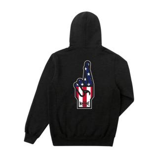 Mikina Loser Machine OG-USA hoodie black heather Velikost: L