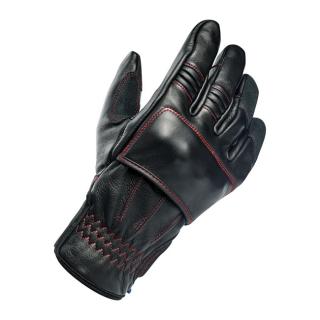 Rukavice Biltwell Belden gloves black, redline CE appr.