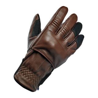 Rukavice Biltwell Belden gloves chocolate, black CE appr.