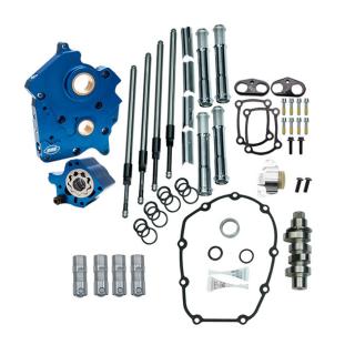 S&S, cam chest kit M8 - Chain drive, oil cooled. Chrome PC