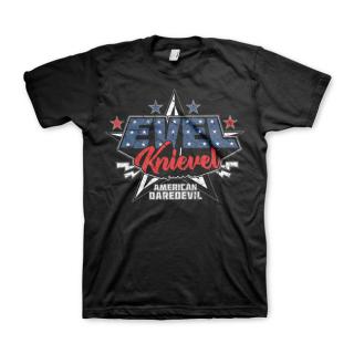 Triko Evel Knievel American Daredevil T-shirt black Velikost: L