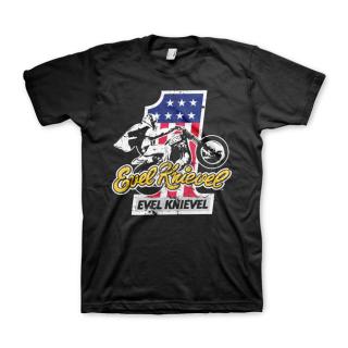 Triko Evel Knievel No. 1 T-shirt black