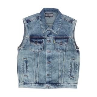 Vesta MCS Denim Vest Stonewashed blue Velikost: 3XL