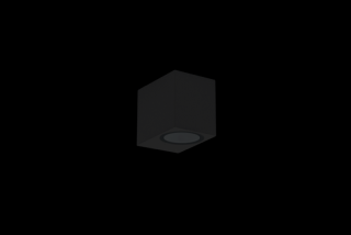 CENTURY AXO nástěnné svítidlo hranaté 1xGU10 IP54 černé