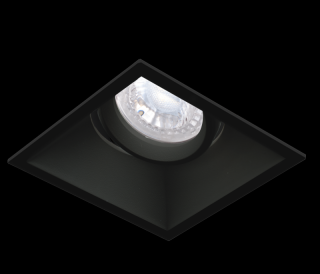 CENTURY Klak vestavný korpus bodovka pro LED žárovku výklopný včetně držáku na žárovku GU10 černá