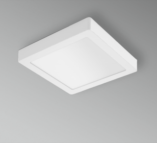 CENTURY LED stropní svítidlo PLQUADRO HRANATÉ PŘISAZENÉ 300x300X32mm 24W 3000K 1920Lm 120d IP20