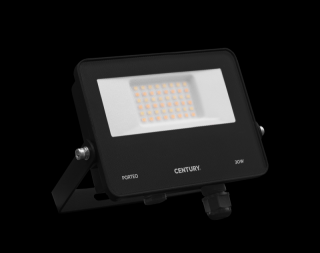 CENTURY PORTEO LED reflektor 30W 3-4-6K 3000lm IP65 se svorkovnicí a antikondenzačním ventilem