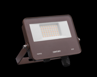 CENTURY PORTEO LED reflektor 30W 3-4-6K 3000lm IP65 se svorkovnicí a antikondenzačním ventilem