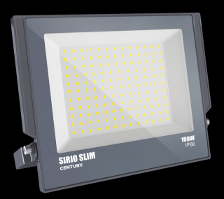 CENTURY Sirio Slim reflektor černý 100W 6000K 10500lm IP66