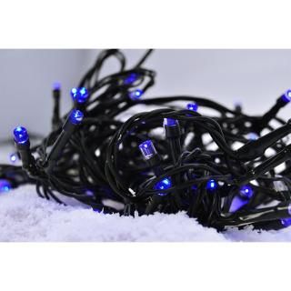 Solight LED vánoční řetěz, 3m, 20xLED, 3x AA, modré světlo, zelený kabel