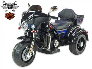 DEA Dětská elektrická motorka Big chopper Motorcycle dvoumístný černý