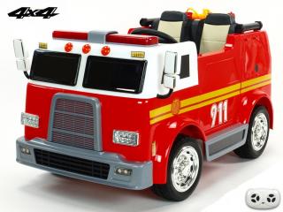 DEA elektrické autíčko dvoumístný USA hasičsky bus 4x4
