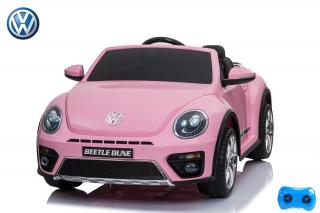 DEA elektrické autíčko VW Beetle Dune cabrio růžová