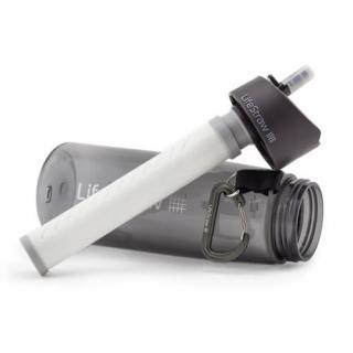 Vodní filtr LifeStraw Go2 Stage s nádobou pro cestování s vyměnitelnou karbonovou kapslí Barva: Šedá