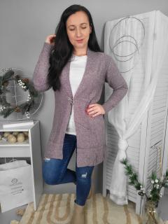 Cardigan se špendlíkem Berry Barva: Krémová, Velikost: XL/XXL