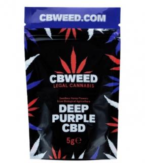 CBD konopí - Deep Purple CBD - CBWEED - 0,2% THC Váha: 5 g