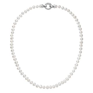 Evolution Group CZ Perlový náhrdelník z pravých říčních perel bílý 22001.1