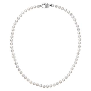 Evolution Group CZ Perlový náhrdelník z pravých říčních perel bílý 22002.1