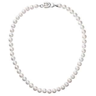 Evolution Group CZ Perlový náhrdelník z pravých říčních perel bílý 22007.1