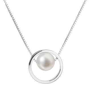 Evolution Group CZ Perlový náhrdelník z pravých říčních perel bílý 22025.1