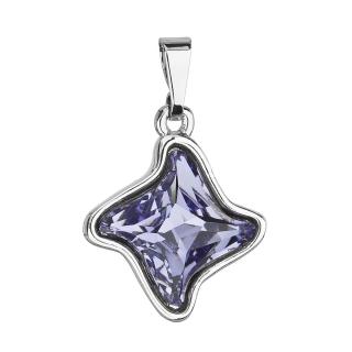 Evolution Group CZ Přívěsek bižuterie se Swarovski krystaly modrá hvězdička 54034.3 tanzanite