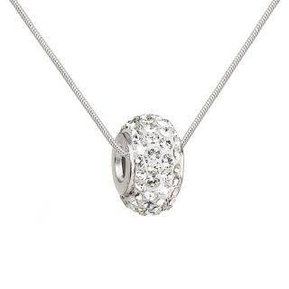 Evolution Group CZ Stříbrný náhrdelník s Preciosa krystaly bílý 32081.1