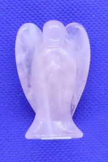 Anděl - růženín - 7,5 cm (Soška - anděl)