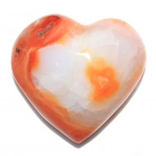 Karneol - srdce - 7 cm (Drahý kámen pro zdraví)