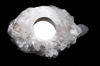 Křišťál - svícen - 12,5 cm (Drahý kámen pro zdraví)