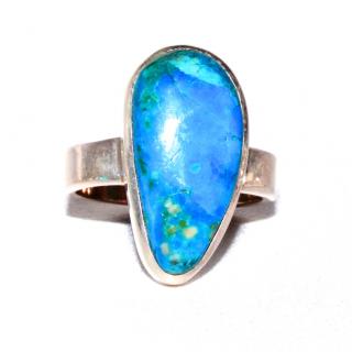 Modrý opál - pravý (Prsten)