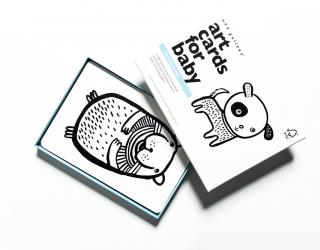 Wee Gallery Art Cards Pets - kontrastní karty